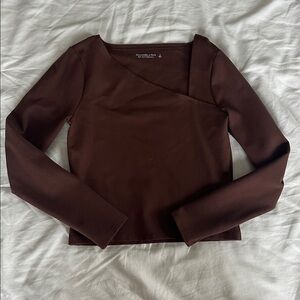 Abercrombie & Fitch Brown Long Sleeve Top